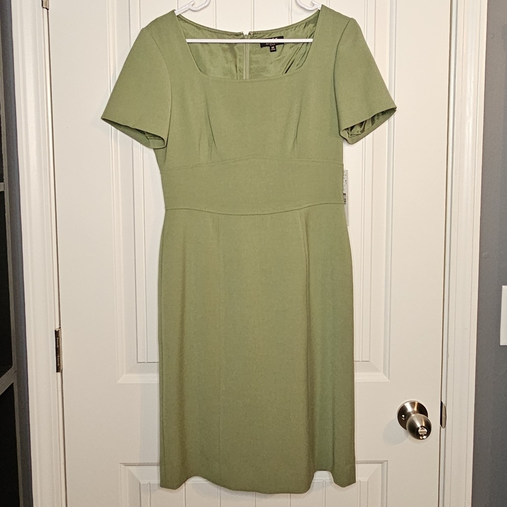 NWT Alex Marie Shirt Sleeve Olive Green Dress